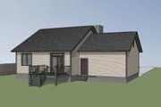 Country Style House Plan - 3 Beds 2 Baths 1214 Sq/Ft Plan #79-164 