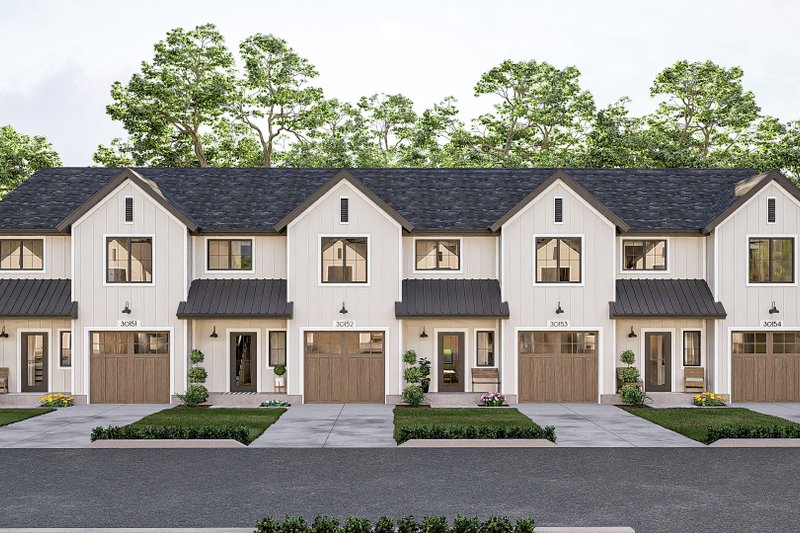 Dream House Plan - Modern Exterior - Front Elevation Plan #455-420