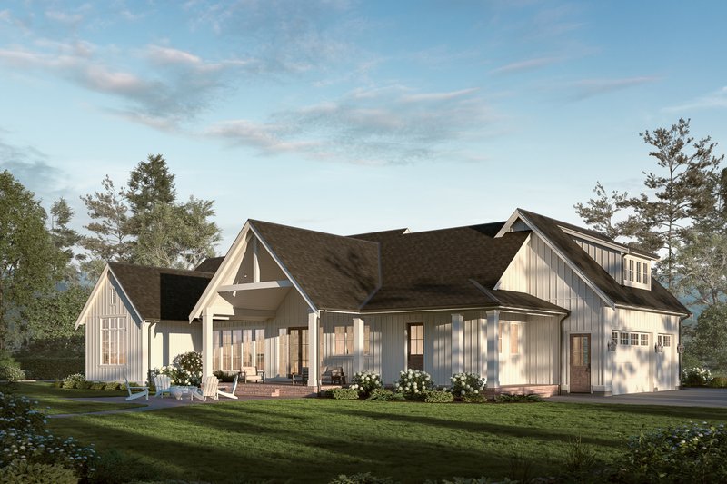 Dream House Plan - Exterior - Rear Elevation for Farmhouse House Plan #1114-118 - 3 bed, 2.5 bath