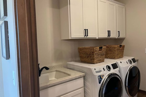 Interior - Laundry for Farmhouse House Plan #20-2510 - 4 bed, 2 bath