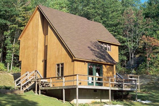 Exterior - Front Elevation for Contemporary House Plan #312-522 - 3 bed, 2 bath