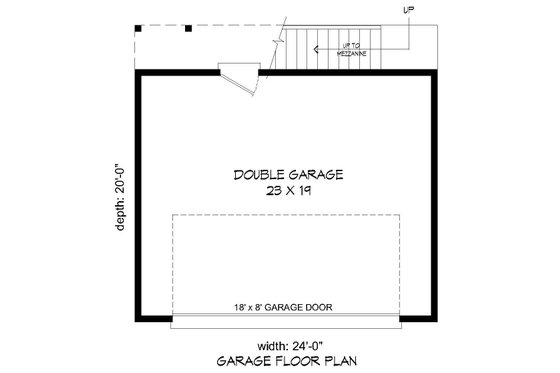Floor Plan - Main Floor for Contemporary House Plan #932-231, 0 bath