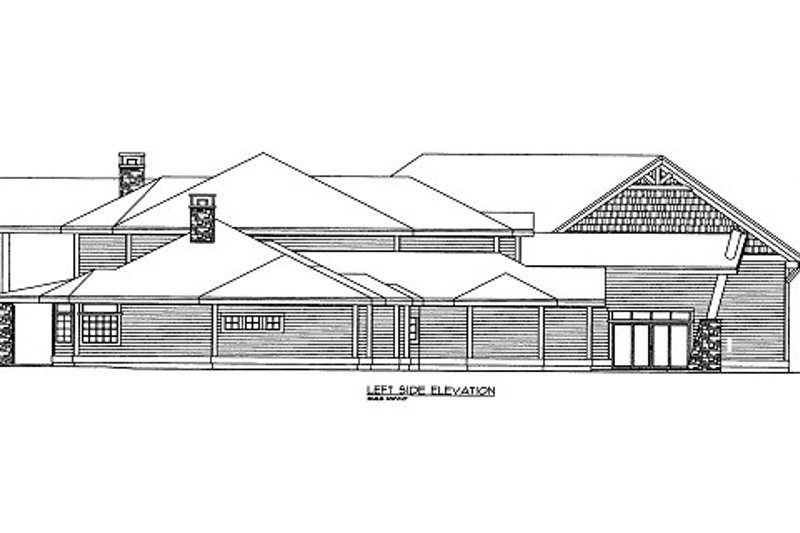 Home Plan - Exterior - Other Elevation 1 for Craftsman House Plan #117-700 - 5 bed, 3 bath
