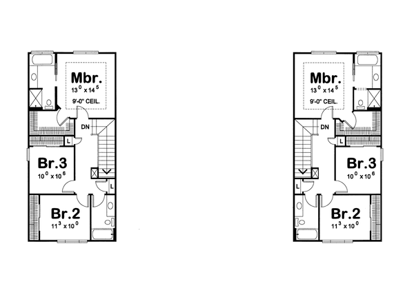 Dream House Plan - Cottage Floor Plan - Upper Floor Plan #20-1350