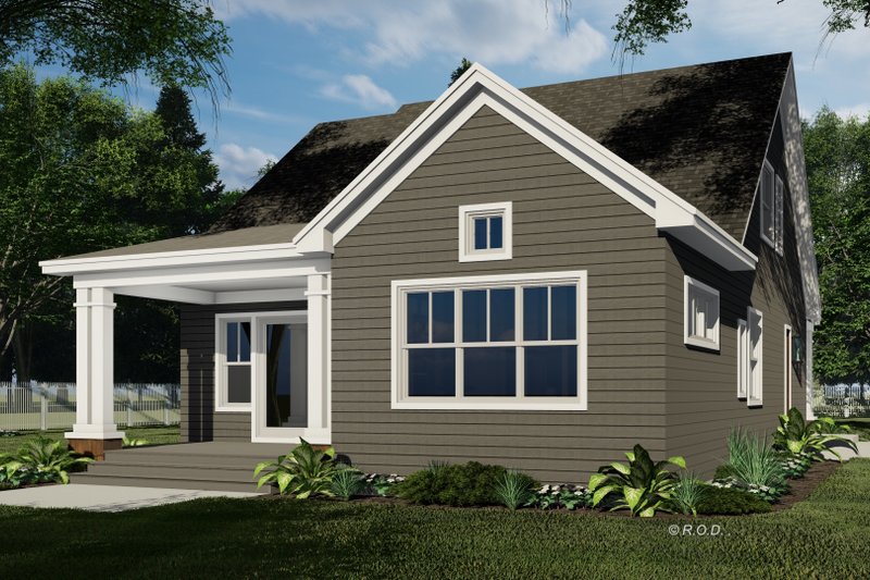 Dream House Plan - Exterior - Rear Elevation for Craftsman House Plan #51-1561 - 3 bed, 3.5 bath