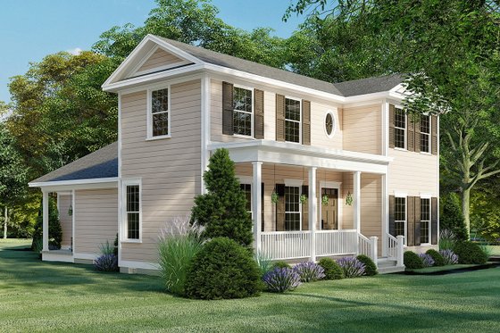 Exterior - Other Elevation for Farmhouse House Plan #923-158 - 3 bed, 2 bath