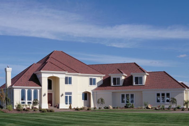 Dream House Plan - Mediterranean Exterior - Front Elevation Plan #48-351