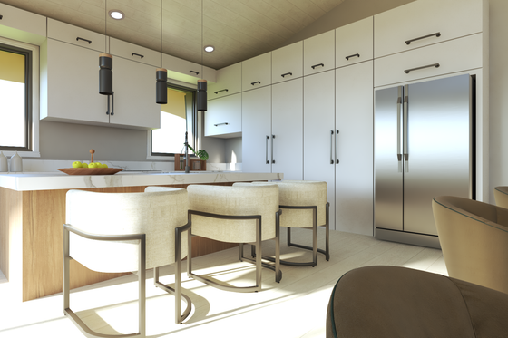 Interior - Kitchen 2 for Contemporary House Plan #1064-306 - 3 bed, 3 bath