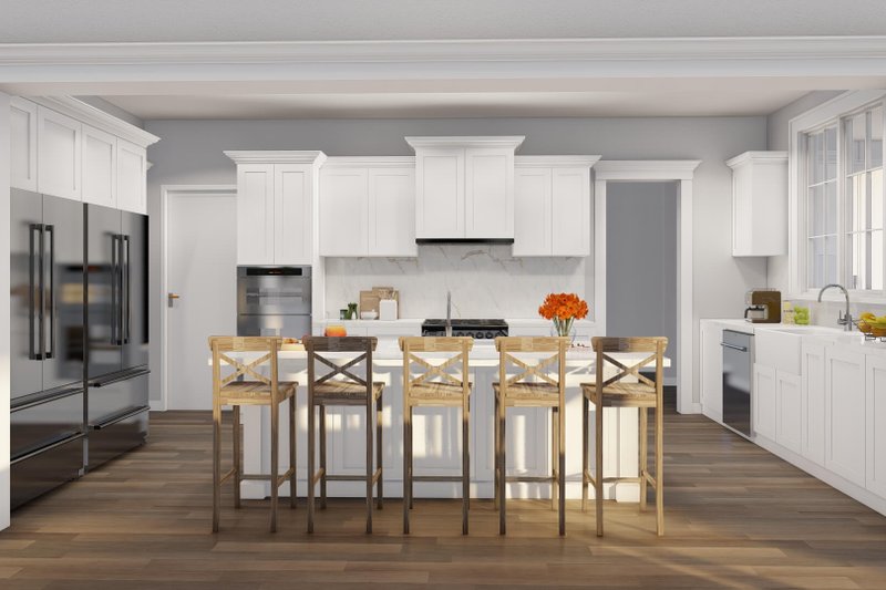 House Blueprint - Interior - Kitchen for Farmhouse House Plan #923-404 - 3 bed, 3.5 bath