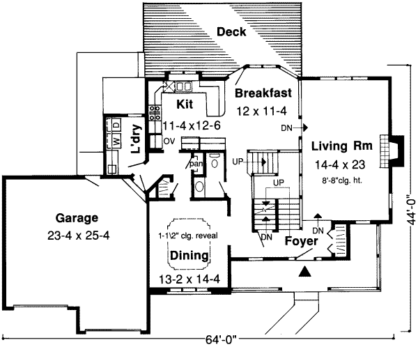 Traditional Floor Plan - Main Floor Plan #312-123