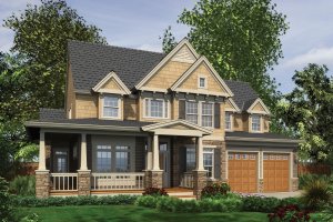 Craftsman style, Country design, elevation