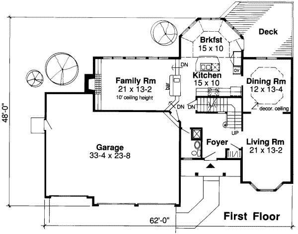Traditional Floor Plan - Main Floor Plan #312-314