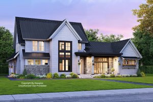 Farmhouse Exterior - Front Elevation Plan #51-1139