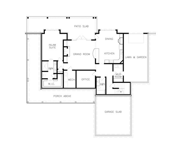 House Blueprint - Optional Basement