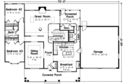 Country Style House Plan - 3 Beds 2 Baths 2201 Sq/Ft Plan #312-160 