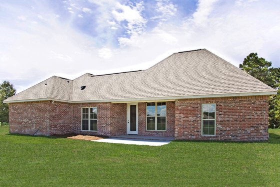 Exterior - Rear Elevation for Southern House Plan #430-183 - 4 bed, 2 bath