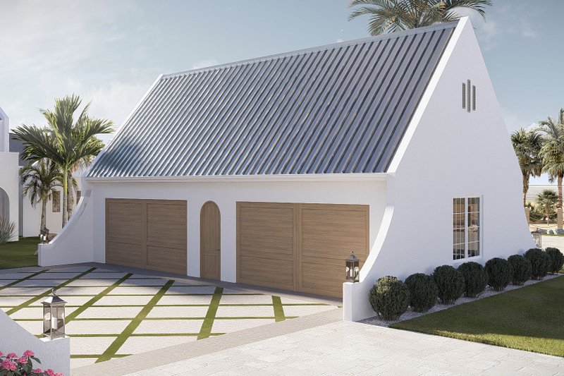 House Blueprint - Exterior - Other Elevation 2 for Beach House Plan #455-768 - 6 bed, 6.5 bath