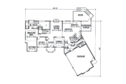 European Style House Plan - 3 Beds 3.5 Baths 3402 Sq/Ft Plan #67-370 