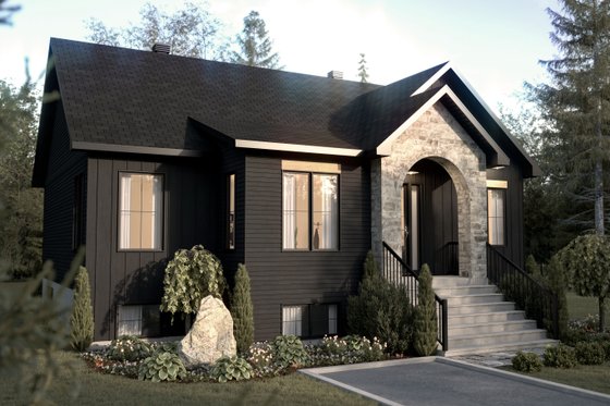 Exterior - Front Elevation 3 for Bungalow House Plan #23-2821 - 4 bed, 2.5 bath