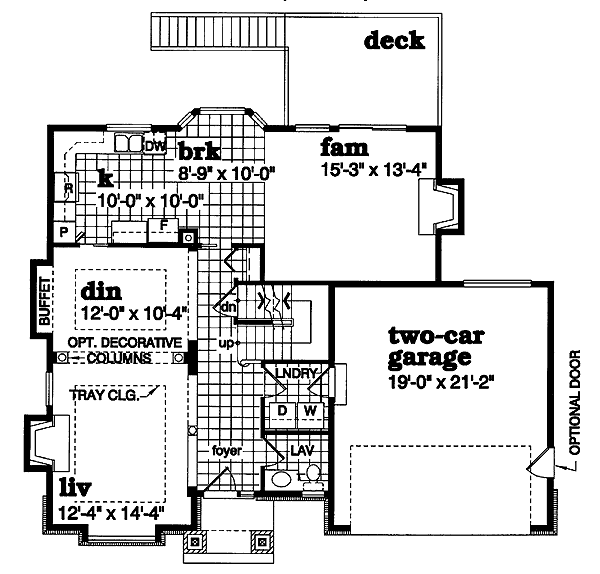Traditional Floor Plan - Main Floor Plan #47-351