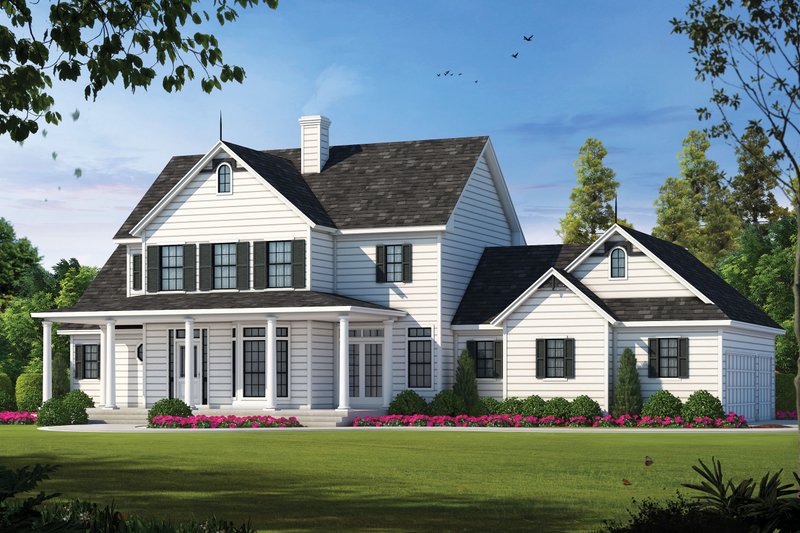 Dream House Plan - Country Exterior - Front Elevation Plan #20-843