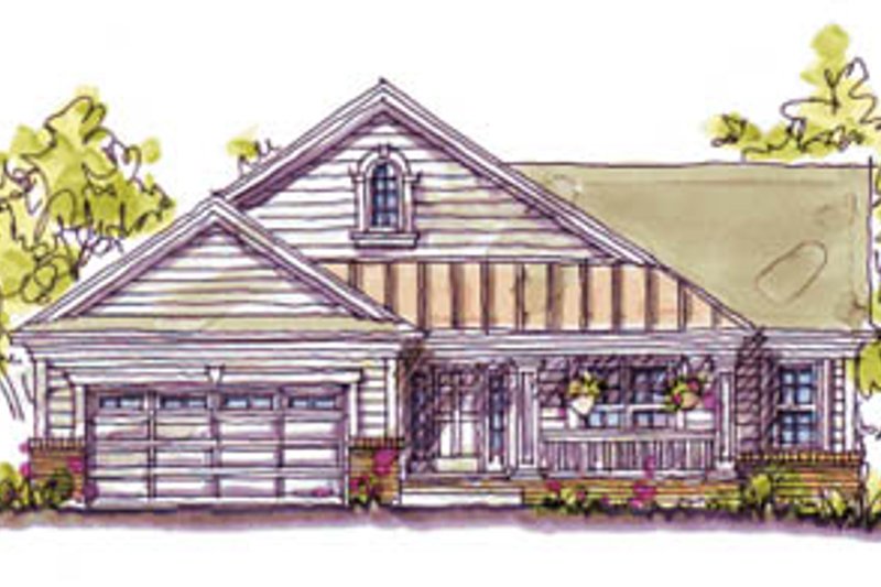 Dream House Plan - Craftsman Exterior - Front Elevation Plan #20-127