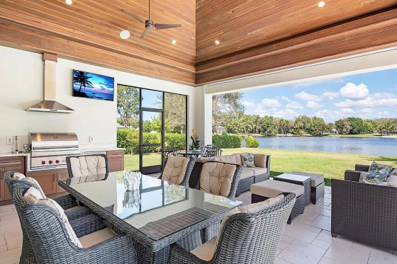 Exterior - Outdoor Living for Contemporary House Plan #548-26 - 4 bed, 5 bath