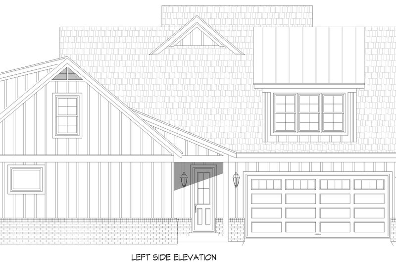 Home Plan - Exterior - Other Elevation for Farmhouse House Plan #932-1295 - 5 bed, 3.5 bath