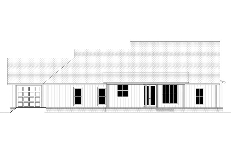 Dream House Plan - Exterior - Rear Elevation 2 for Farmhouse House Plan #430-316 - 3 bed, 2.5 bath
