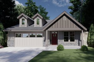House Plan Design - Exterior - Front Elevation for Craftsman House Plan #53-635 - 4 bed, 2 bath