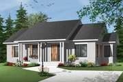 Country Style House Plan - 3 Beds 1 Baths 1315 Sq/Ft Plan #23-2569 