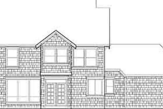 Exterior - Rear Elevation for Craftsman House Plan #48-213 - 4 bed, 2.5 bath