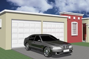 House Blueprint - Exterior - Front Elevation Plan #495-2