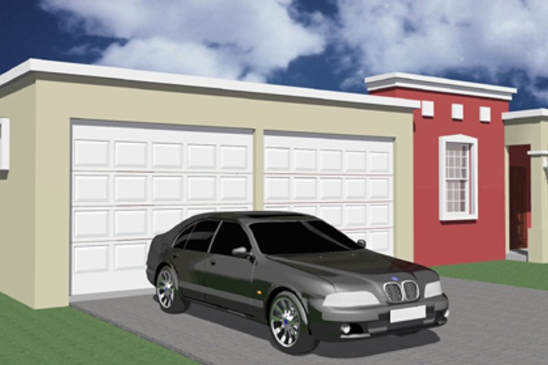 Architectural House Design - Exterior - Front Elevation Plan #495-2