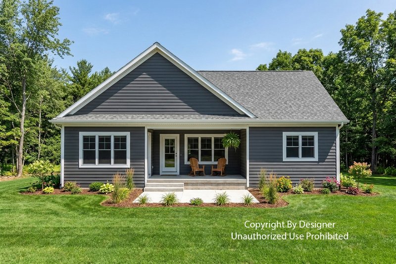 House Plan Design - Exterior - Rear Elevation 1 for Farmhouse House Plan #51-1532 - 3 bed, 2.5 bath