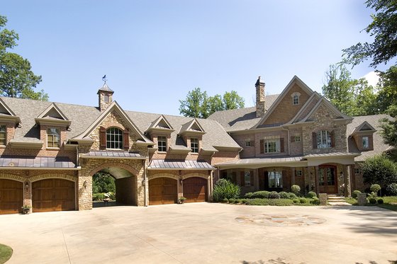 Exterior - Front Elevation 3 for Traditional House Plan #54-538 - 3 bed, 4.5 bath