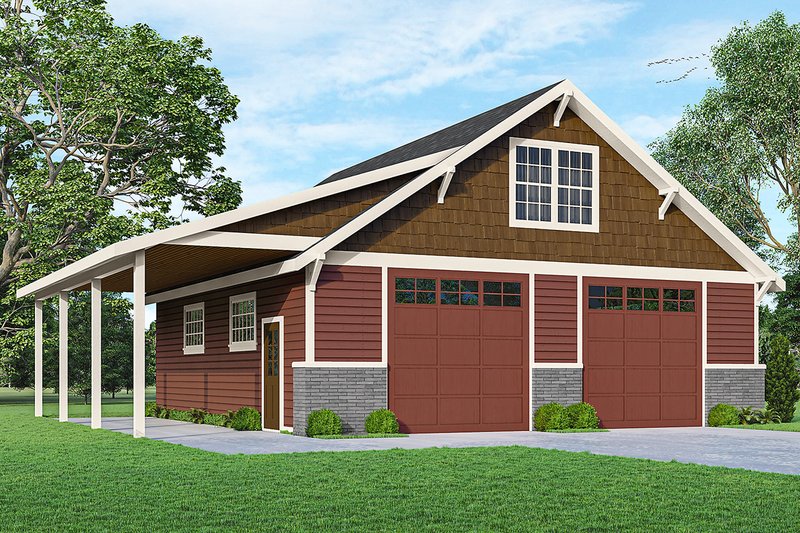 Home Plan - Craftsman Exterior - Front Elevation Plan #124-1239