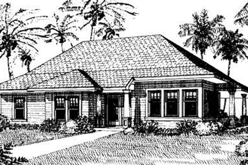 Architectural House Design - Craftsman Exterior - Front Elevation Plan #410-161