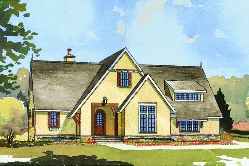 House Plan Design - European Exterior - Front Elevation Plan #901-93