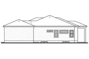 Exterior - Other Elevation 1 for Contemporary House Plan #1073-20 - 4 bed, 2.5 bath