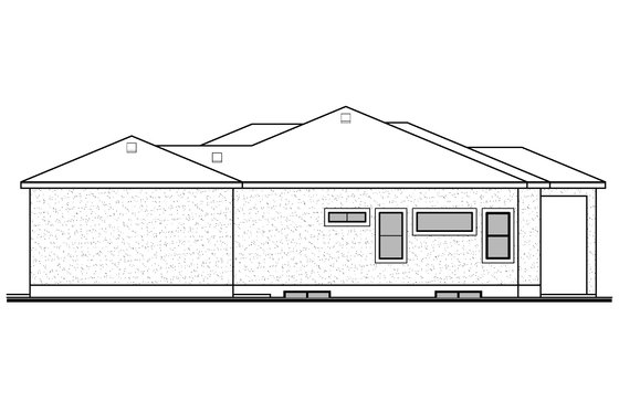 Exterior - Other Elevation 1 for Contemporary House Plan #1073-20 - 4 bed, 2.5 bath
