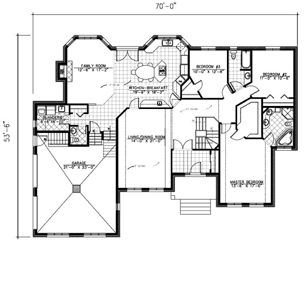 European Floor Plan - Main Floor Plan #138-234