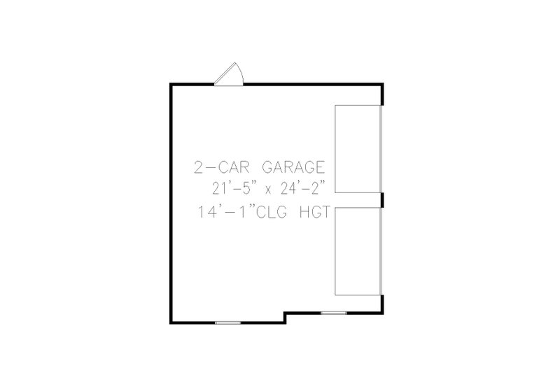 House Blueprint - Floor Plan - Main Floor for Traditional House Plan #54-555, 0 bath