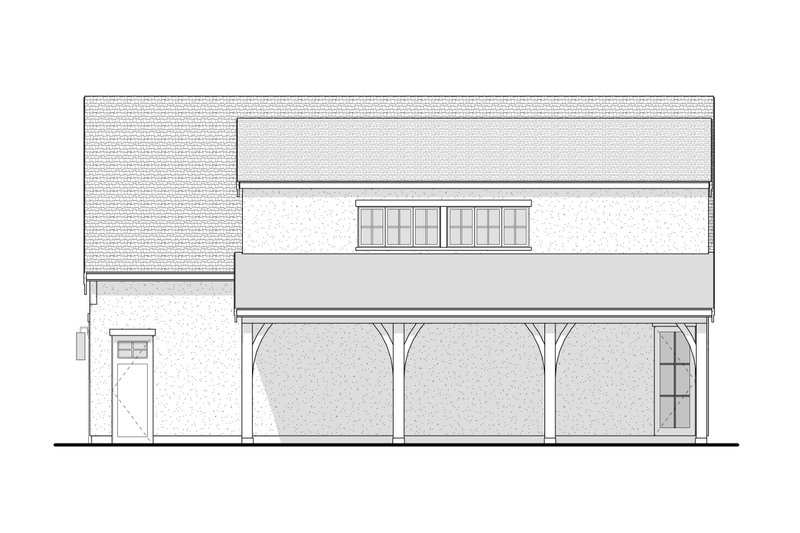 Home Plan - Exterior - Other Elevation 3 for Farmhouse House Plan #1114-55 - 1 bed, 1 bath