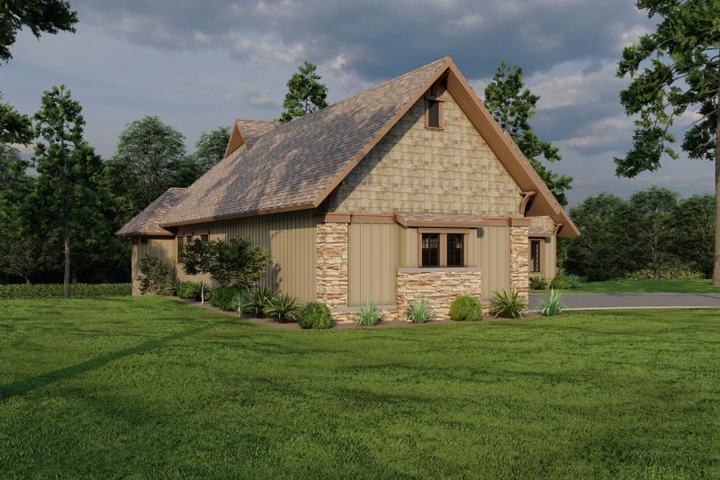 Architectural House Design - Exterior - Front Elevation 4 for Craftsman House Plan #923-342 - 4 bed, 3.5 bath