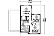 Contemporary Style House Plan - 3 Beds 1 Baths 1834 Sq/Ft Plan #25-4623 