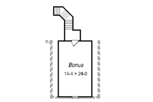 Floor Plan - Other Floor for European House Plan #329-256 - 3 bed, 2 bath