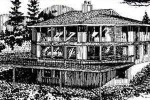 Exterior - Other Elevation for Contemporary House Plan #320-300 - 4 bed, 2 bath