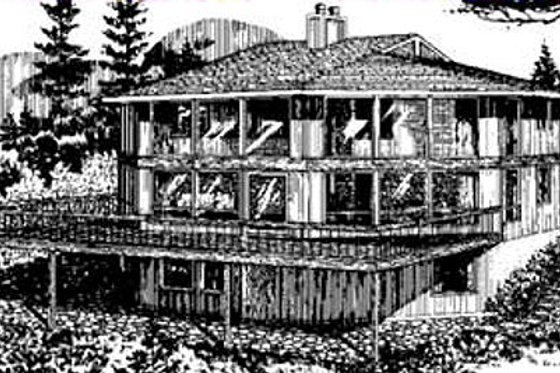 Exterior - Other Elevation for Contemporary House Plan #320-300 - 4 bed, 2 bath