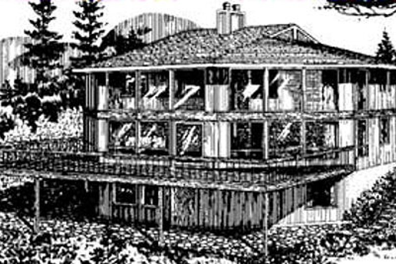 House Design - Exterior - Other Elevation for Contemporary House Plan #320-300 - 4 bed, 2 bath